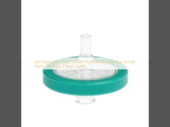 Lab-Applicable 25mm 0.45μm Hydrophobic PES Blue Syringe Filters, 100-Pack, 3 Years Usable