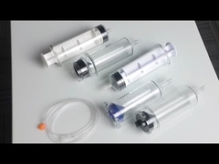65ml Medical Disposable Sterile Angiographic Syringe Single / Double Channel Automated Contrast CT
